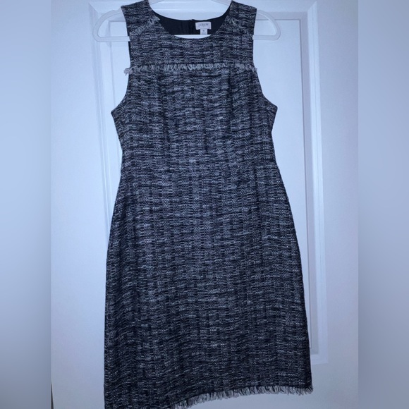 J. Crew Tweed Fringe Dress 6 - Picture 7 of 8